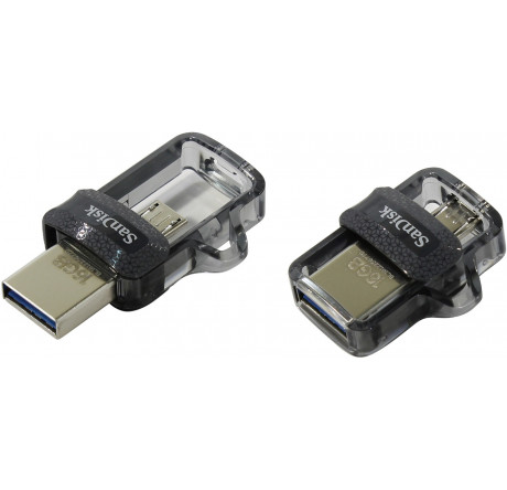 USB флеш-накопитель SANDISK 16Gb Ultra Dual drive черный Sandisk - krestsy-experts.ru – фото 1