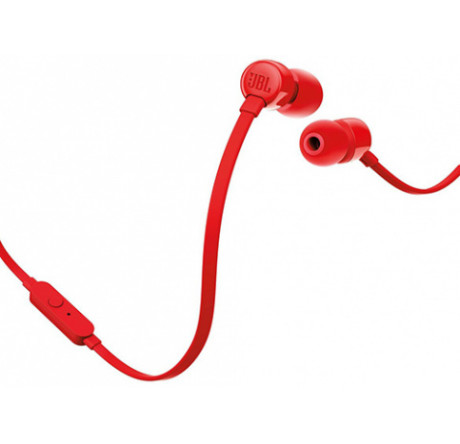 JBL T110RED  T110, красная Гарнитура JBL - krestsy-experts.ru – фото 1