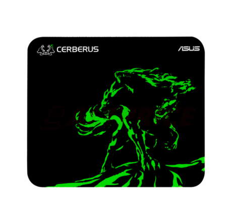 Коврик игровой Asus Cerberus Mini чёрный/зелёный (250 x 210 x 2  Asus - krestsy-experts.ru – фото 1