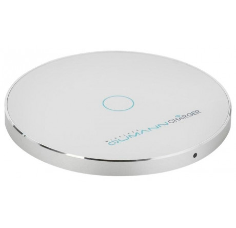 Qumann QWC-02 Wireless Disc Qi Fast Charger White 50521 Беспроводное зарядное устройство  QUMANN - krestsy-experts.ru – фото 1
