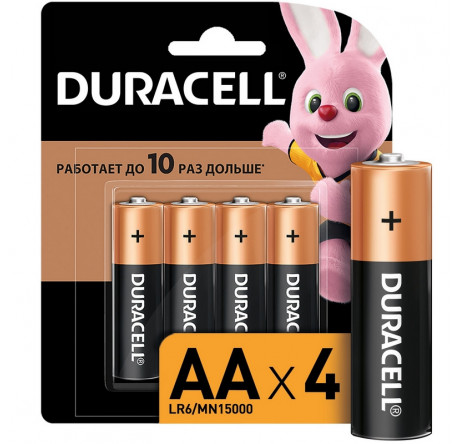 Duracell LR6-4BL BASIC Элемент питания  Duracell - krestsy-experts.ru – фото 1