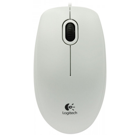 Мышь Logitech B100 Optical Mouse white USB OEM Logitech - krestsy-experts.ru – фото 1