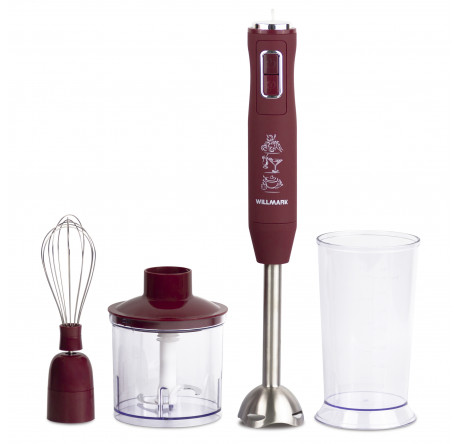 Блендер Willmark WHB-1450PS бордовый  WILLMARK - krestsy-experts.ru – фото 1