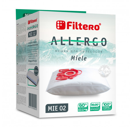 Пылесборник Filtero MIE 02 (4) Allergo  Filtero - krestsy-experts.ru – фото 1
