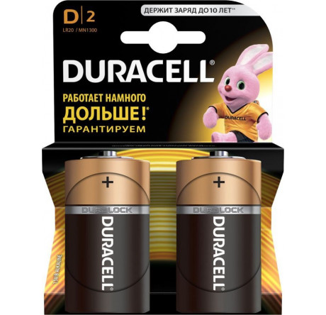 Duracell LR20-2BL (блистер) 2шт Батарея Duracell - krestsy-experts.ru – фото 1