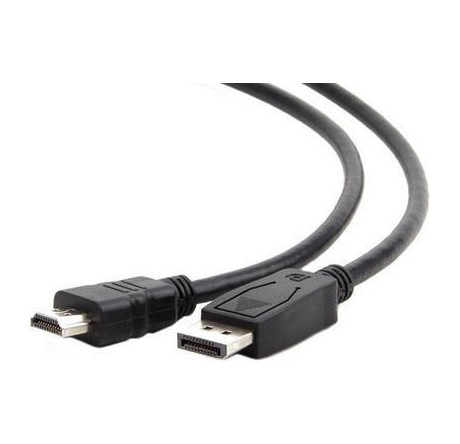 Cablexpert CC-DP-HDMI-6 DisplayPort->HDMI 1,8м, 20M/19M, черный, экран, пакет Кабель  CABLEXPERT - krestsy-experts.ru – фото 1