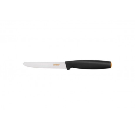 Fiskars 1014208 [FF Softgrip; 12см; нерж.; тверд. 53ед.] Нож кух. д/томатов  Fiskars - krestsy-experts.ru – фото 1