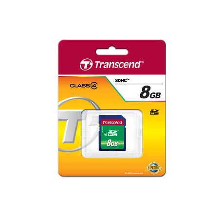 Карта памяти SDHC Transcend 8GB (TS8GSDHC4) Transcend - krestsy-experts.ru – фото 1