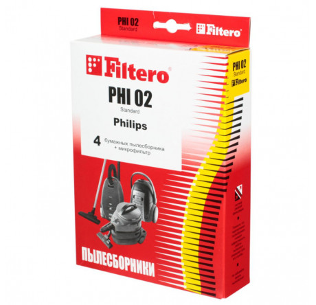 Пылесборник Filtero PHI 02 (4) Standard Filtero - krestsy-experts.ru – фото 1