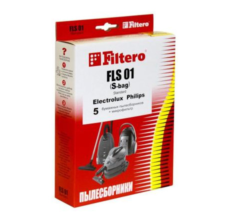 Пылесборник Filtero FLS 01 (S-bag) (5) Standard Filtero - krestsy-experts.ru – фото 1