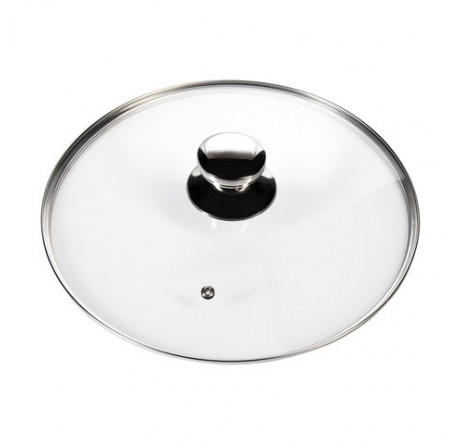 Крышка стеклянная Leran GL26-T metallico 26 см Leran - krestsy-experts.ru – фото 1