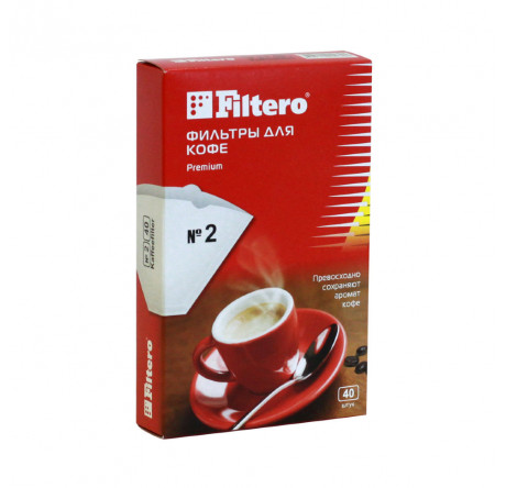 Фильтры для кофе Filtero №2/80, коричневые Filtero - krestsy-experts.ru – фото 1
