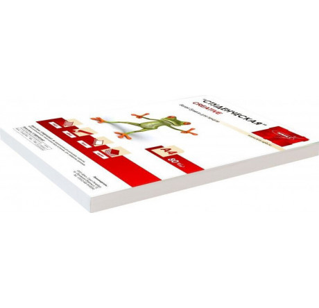 WHITE 100 Бумага A4/80г/м2/100л./белый матовое общего назначения(офисная) Creative - krestsy-experts.ru – фото 1
