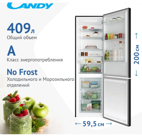 Candy CCRN 6200B Холодильник двухкамерный  Candy - krestsy-experts.ru – фото 1