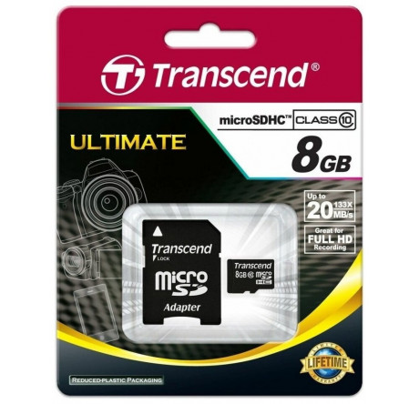 Карта памяти Transcend 8GB SDHC Class10 Transcend - krestsy-experts.ru – фото 1