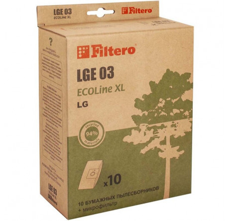 Пылесборник FILTERO LGE 03 (10+фильтр) ECOLine XL Filtero - krestsy-experts.ru – фото 1
