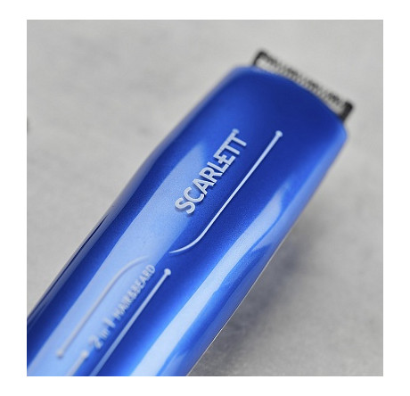 Scarlett SC-HC63C57 синий Машинка для стрижки аккумулятор сеть Scarlett - krestsy-experts.ru – фото 1