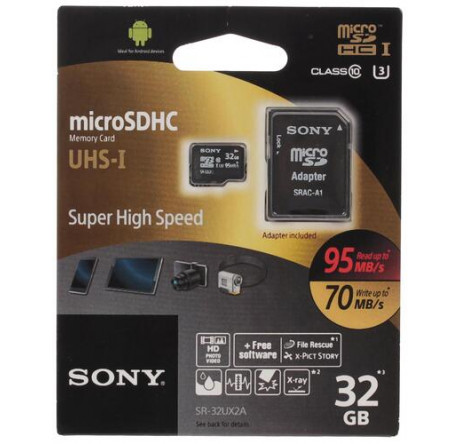 Карта памяти Sony MicroSDHC 32 Gb Class 10 Sony - krestsy-experts.ru – фото 1
