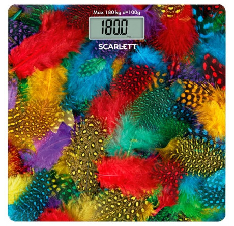 Весы напольные Scarlett SC-BS33E033 перья Scarlett - krestsy-experts.ru – фото 1