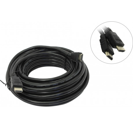 Gembird CC-HDMI4-10M, 10м, v1.4, 19M/19M, черный, позол.разъемы, экран, пакет Кабель HDMI  GEMBIRD - krestsy-experts.ru – фото 1